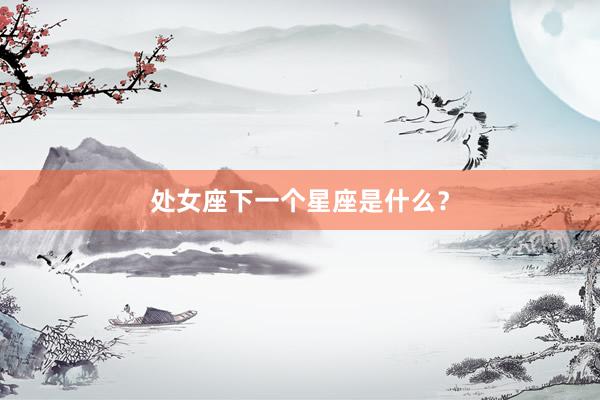 处女座下一个星座是什么？