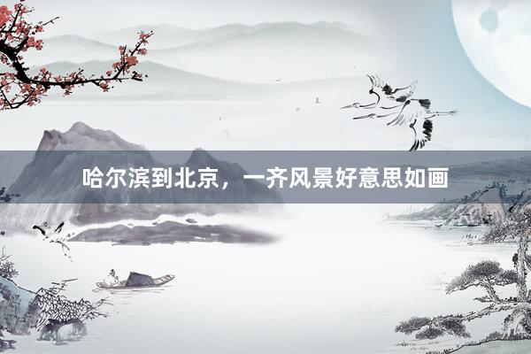 哈尔滨到北京，一齐风景好意思如画